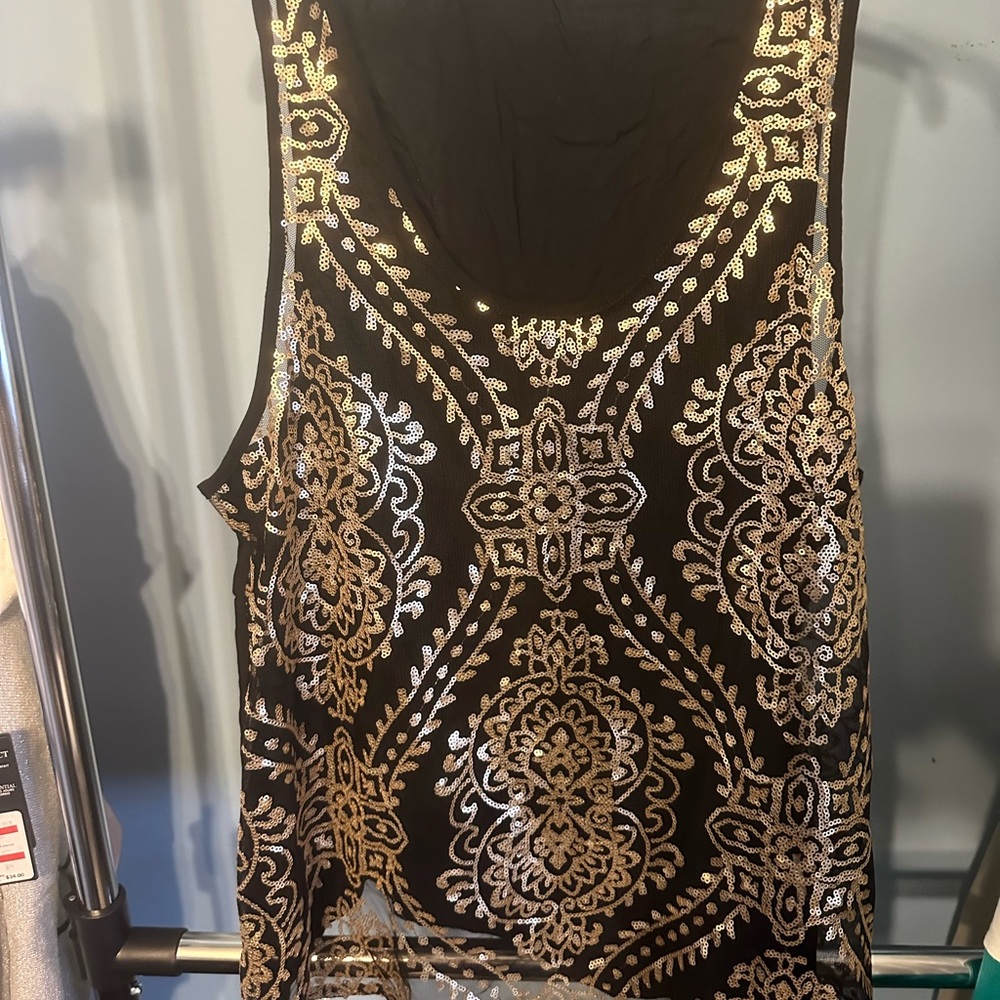 Karen Kane Sequin Tank Top
